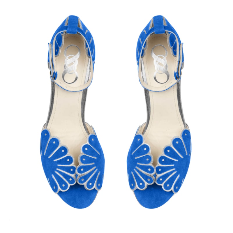 chaussures originales pour femme bleu électrique
