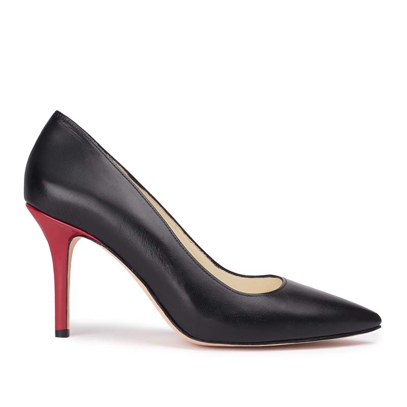 escarpins sur mesure personnalisable cuir lisse noir paname 88